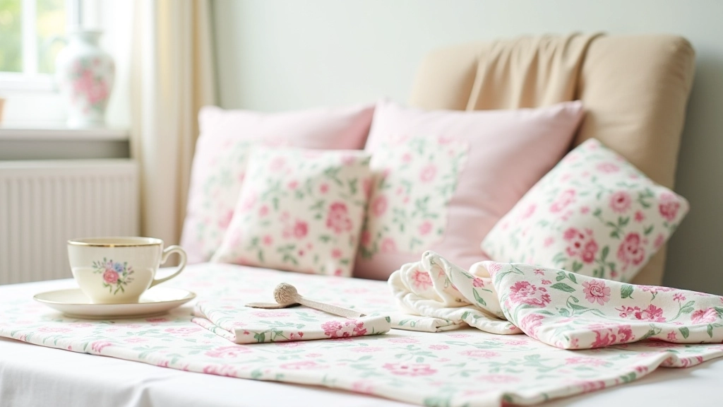 Finished home textiles made from Liberty and Laura Ashley fabrics