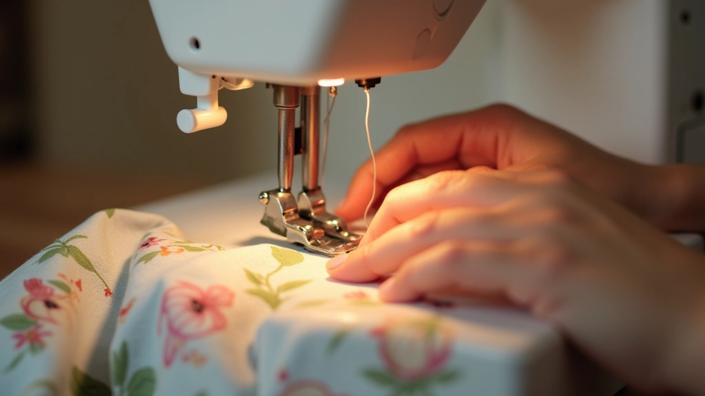 Beginner sewing machine class in progress